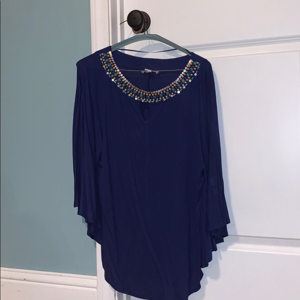 navy blouse